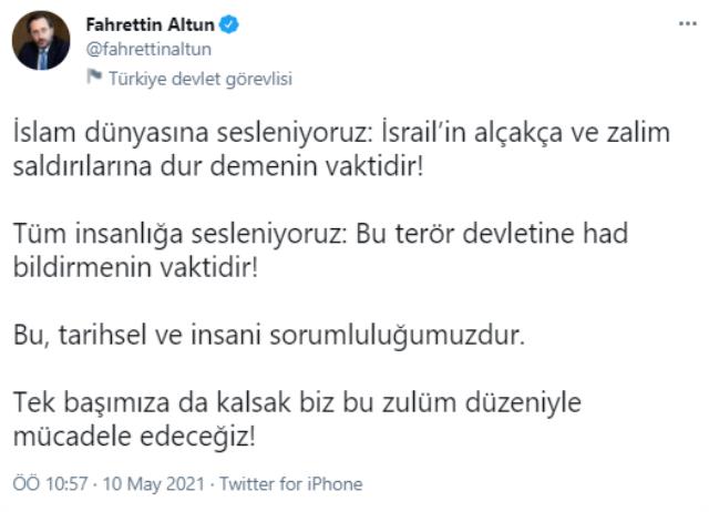 Mescid-i Aksa'da saldırılar devam ederken, Türkiye'den tepkiler peş peşe geldi