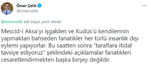 Mescid-i Aksa'da saldırılar devam ederken, Türkiye'den tepkiler peş peşe geldi
