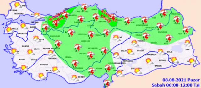 Meteoroloji'den şiddetli yağmur uyarısı! Şemsiye yetmeyecek, yağmurlukları hazırlayın