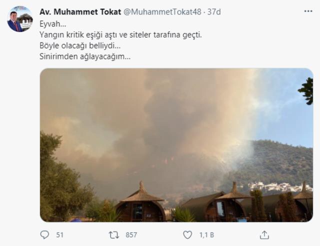 Milas Belediye Başkanı Muhammet Tokat: Eyvah, yangın kritik eşiği aşarak siteler tarafına geçti