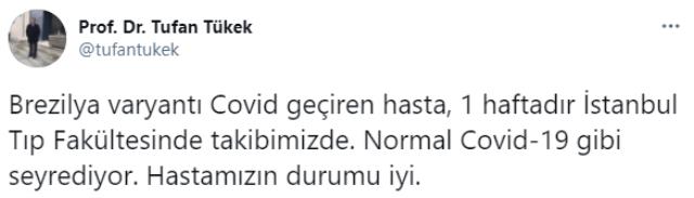 Mutasyonlu koronavirüs hastası İstanbul Tıp Fakültesi'nde tedavi görüyor Mutasyonlu koronavirüs hastası İstanbul Tıp Fakültesi'nde tedavi görüyor