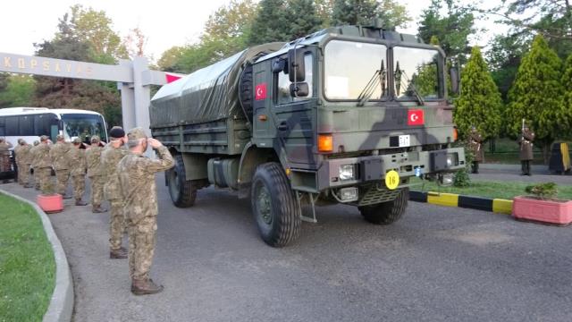 NATO Tatbikatına katılacak olan Türk Silahlı Kuvvetleri personeli Romanya'ya hareket etti