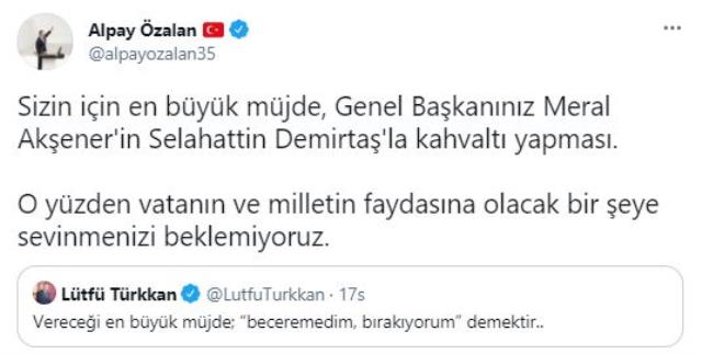 Özaslan ve Türkkan arasındaki 'müjde' polemiği sosyal medyanın gündemine oturdu