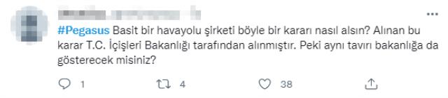 Pegasus'un attığı mesaj sosyal medyada tepki topladı: Virüsü sadece Türk vatandaşları mı bulaştırıyor?