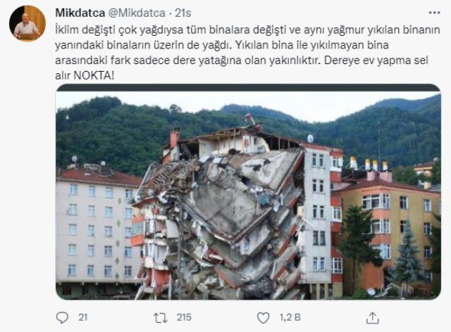 Prof. Dr. Mikdat Kadıoğlu yaşanan sel felaketleri sonrası fena patladı: Dere içine apartman dik sonra iklim krizi