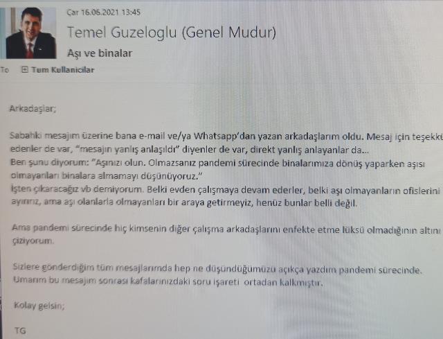 QNB Finanbank Genel Müdürü'nün personele attığı mail sosyal medyayı ikiye böldü