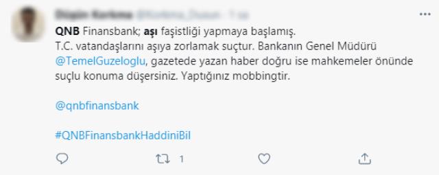 QNB Finanbank Genel Müdürü'nün personele attığı mail sosyal medyayı ikiye böldü