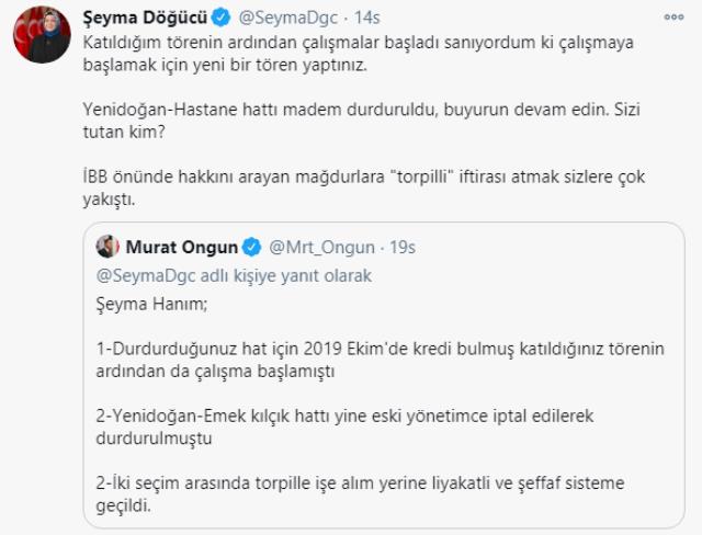 Sancaktepe Belediye Başkanı Döğücü ile İBB Sözcüsü Ongun Twitter'da atıştı