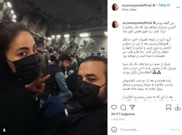 Şarkıcı Aryana Sayeed, Taliban'ın ele geçirdiği Afganistan'dan ayrıldı
