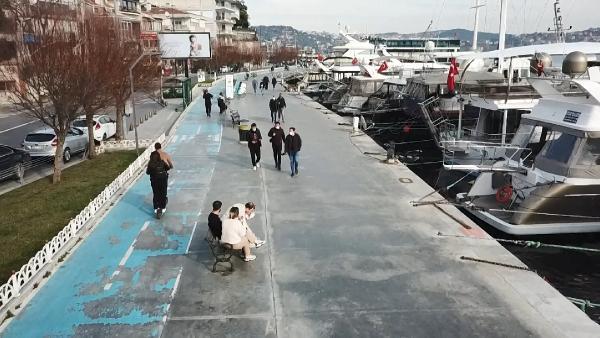 Sıcak havayı fırsat bilenler kısıtlamaya rağmen sahillere akın etti Sıcak havayı fırsat bilenler kısıtlamaya rağmen sahillere akın etti