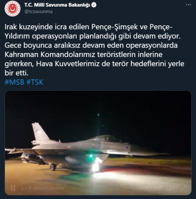 Bakanlık'tan tüyleri diken diken eden video! Terör yuvalarını birer birer böyle imha ettik