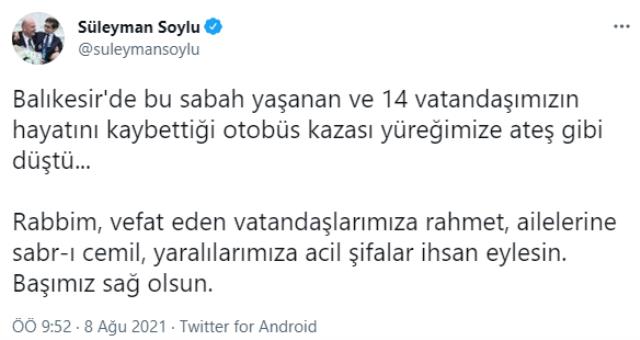 Son Dakika! Balıkesir'de yolcu otobüsü devrildi: 14 kişi hayatını kaybetti, 18 yaralı var