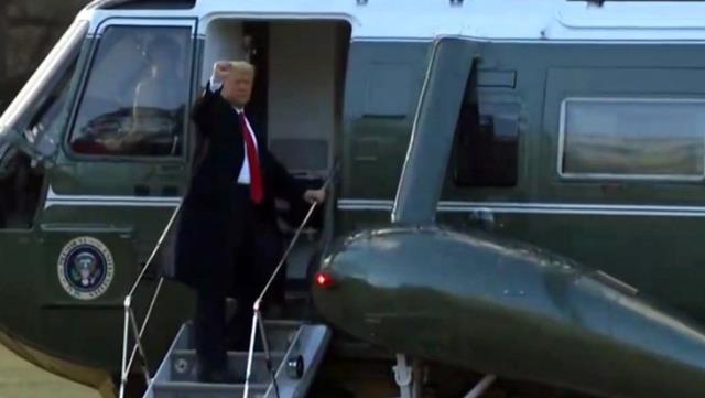 Son dakika! Donald Trump, başkanlığının bitmesine saatler kala Beyaz Saray'a veda etti