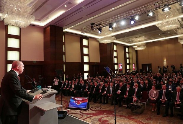 Erdoğan'ın konuşmasından bir kare