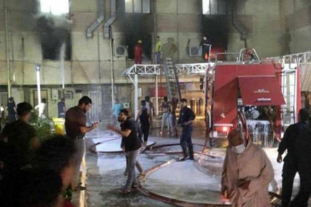 Komşuda bilanço ağırlaşıyor! Korona hastalarının tedavi gördüğü hastanedeki yangında ölü sayısı 82'ye yükseldi