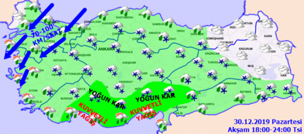 İl il haritalı hava durumu