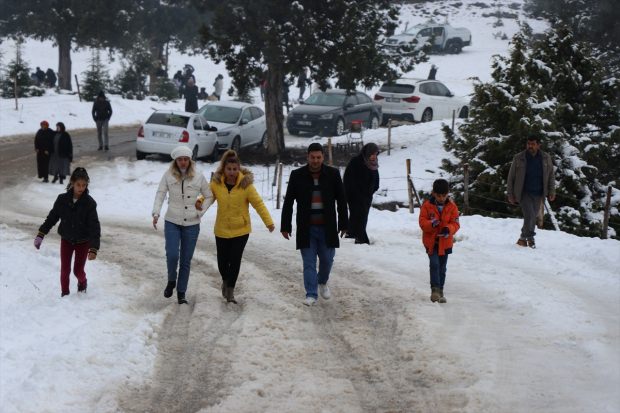 Vatandaşlar karın tadını çıkardı