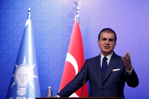 Ömer Çelik'in konuşmasından bir kare