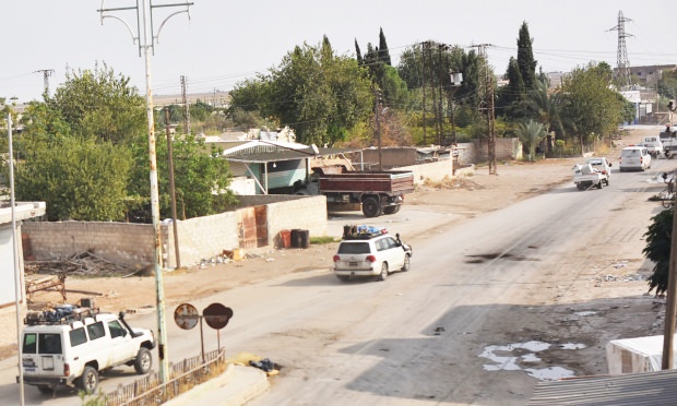 PKK'lı teröristlerin bölgeden çekilme görüntüleri.