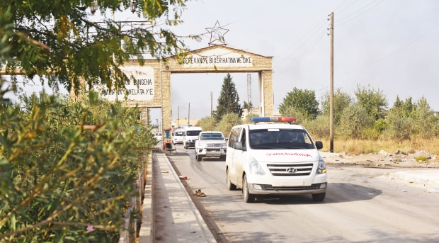 PKK'lı teröristlerin bölgeden çekilme görüntüleri.