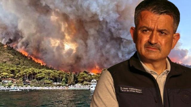 Son Dakika! Tarım ve Orman Bakanı Pakdemirli: Şu anda aktif olan yangınlarda iyiye gidiş var, 57 nokta kontrol altına alındı
