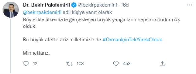 Son Dakika: Türkiye'de 28 Temmuz itibarıyla başlayan büyük orman yangınlarının tümü kontrol altına alındı