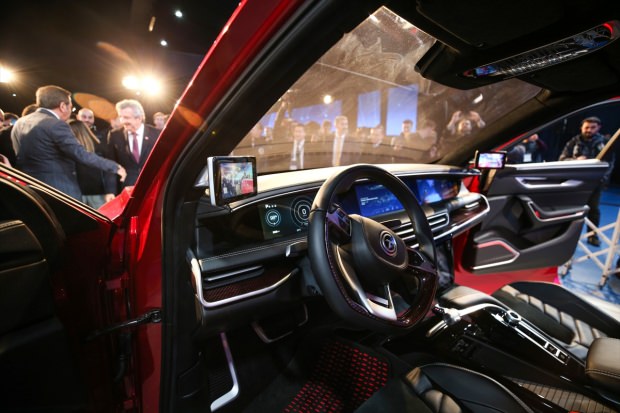 Yerli Otomobil C-Suv Modelinin içinden bir görüntü