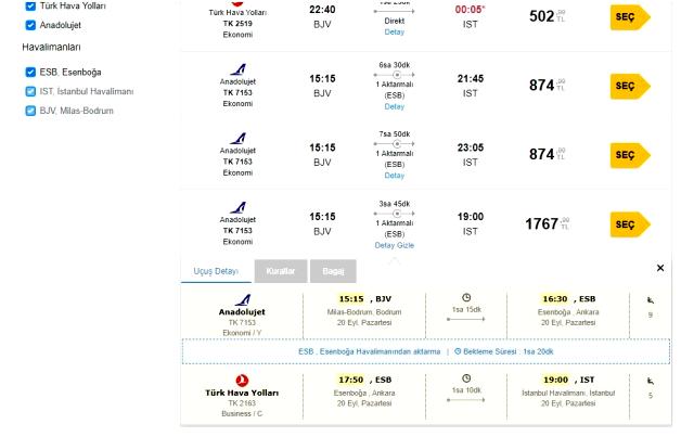 THY ve Anadolujet biletleri el yakıyor