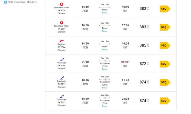 THY ve Anadolujet biletleri el yakıyor