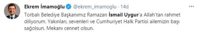 Torbalı Belediye Başkanı Ramazan İsmail Uygur hayatını kaybetti