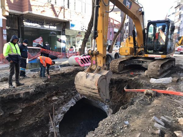 Trabzon'da alt yapı çalışmasında tarihi kalıntıya rastlandı