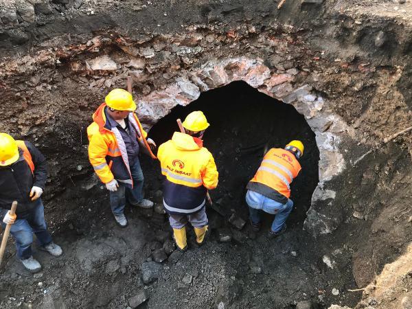 Trabzon'da alt yapı kazısında bulunan sarnıcın sırrı çözüldü