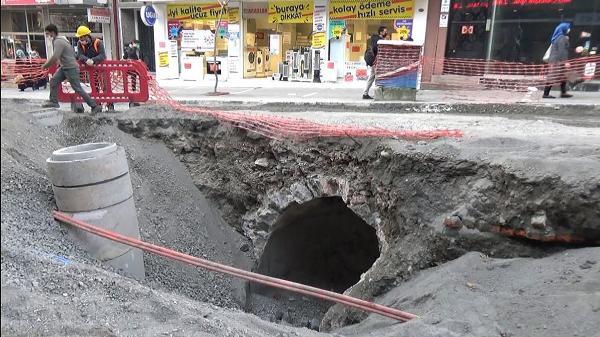 Trabzon'da alt yapı kazısında bulunan sarnıcın sırrı çözüldü
