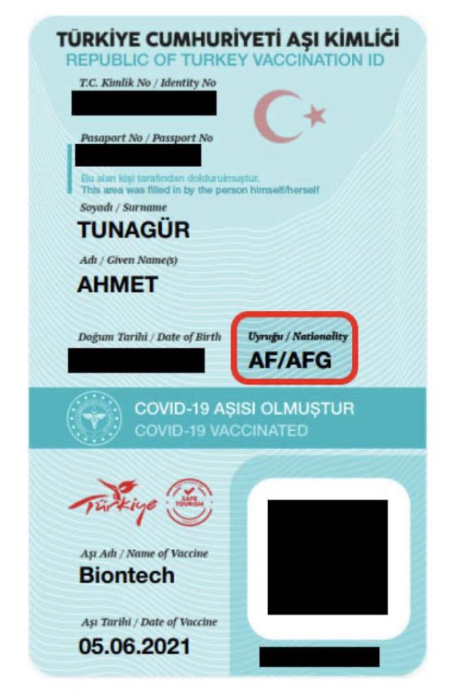 Sizin de başınıza gelebilir! Birinci doz aşıyı Türk olarak vurulan gazeteci, ikinci dozda Afgan oldu