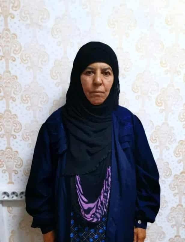 Ebubekir el Bağdadi’nin kız kardeşi Resmiye Avad.