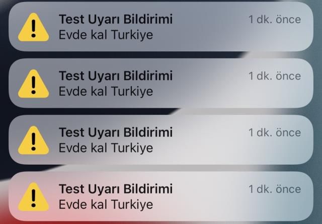 Türkiye'deki iPhone kullanıcıları 'Evde kal' bildirimiyle Acil Durum Uyarısı aldı