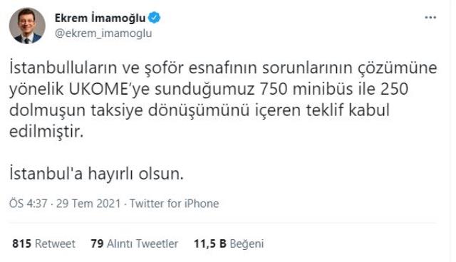 UKOME toplantısında İBB'nin bin yeni taksi teklifi reddedildi